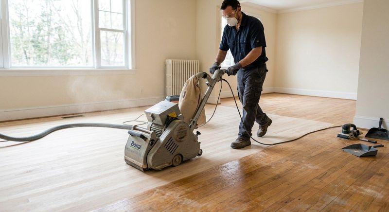 Cabin Floor Refinishing in Kansas City, KS