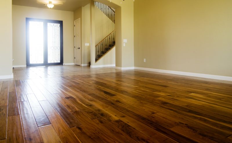Hallway with Hardwood Finish